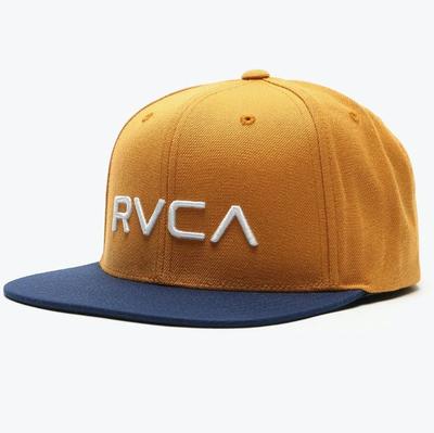 Rvca Twill Snapback Ii - Tan/navy