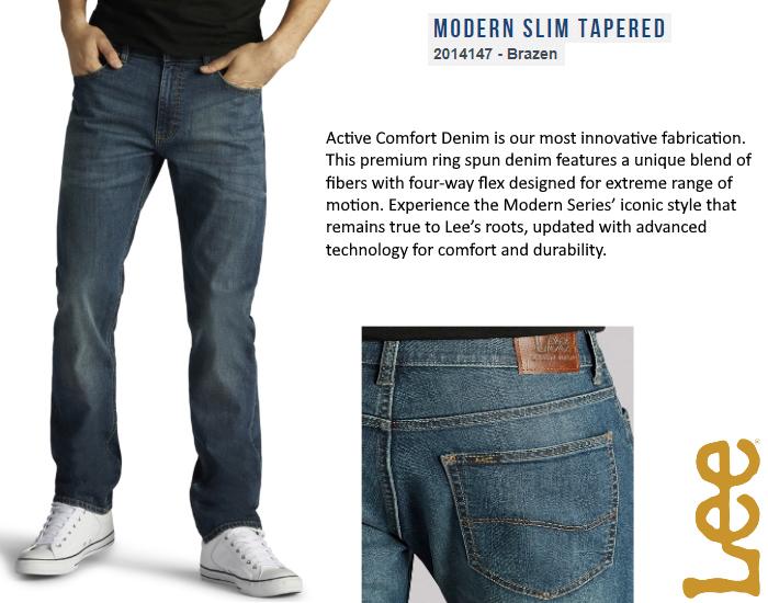  Modern Series : Slim Fit, Tapered Leg - Brazen