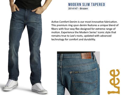 Modern Series: Slim Fit, Tapered Leg - Brazen