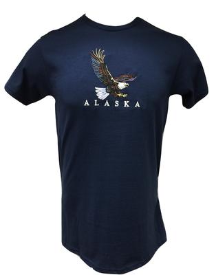 Navy Embroidered Eagle Tee S Sm