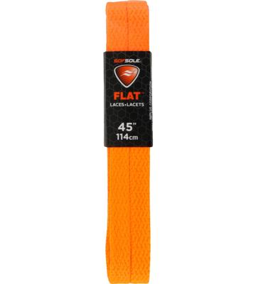 Sof Sole: Athletic Flat Laces- Neon Orange (45