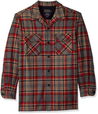 Board Shirt: Camp Green Heather Plaid