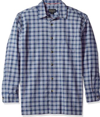 Bonneville Outdoor Shirt: Columbia Blue Plaid