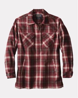 Brightwood Zip Jacket: Maroon Ombre
