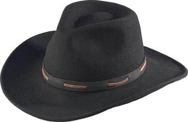  Felt Hiker Hat - Black