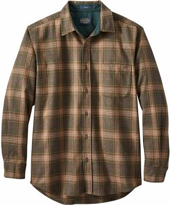 Lodge Shirt: Brown Mix/forest