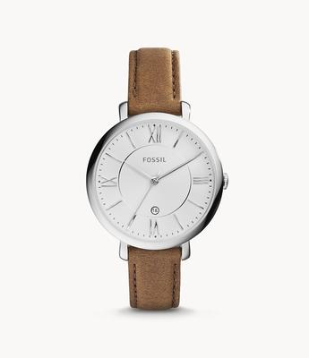 Women`s Brown Leather Watch Jacqueline
