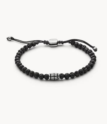 Men`s Semi-precious Lava Stone Bracelet