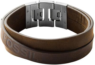 Men`s Brown Multi-wrap Leather Bracelet