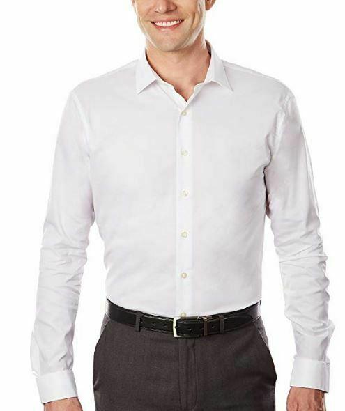  Kenneth Cole Reaction : Slim Fit Flex Dress Shirt - White