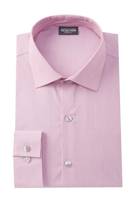  Kenneth Cole Reaction : Slim Flex- Fit Dress Shirt - Pink
