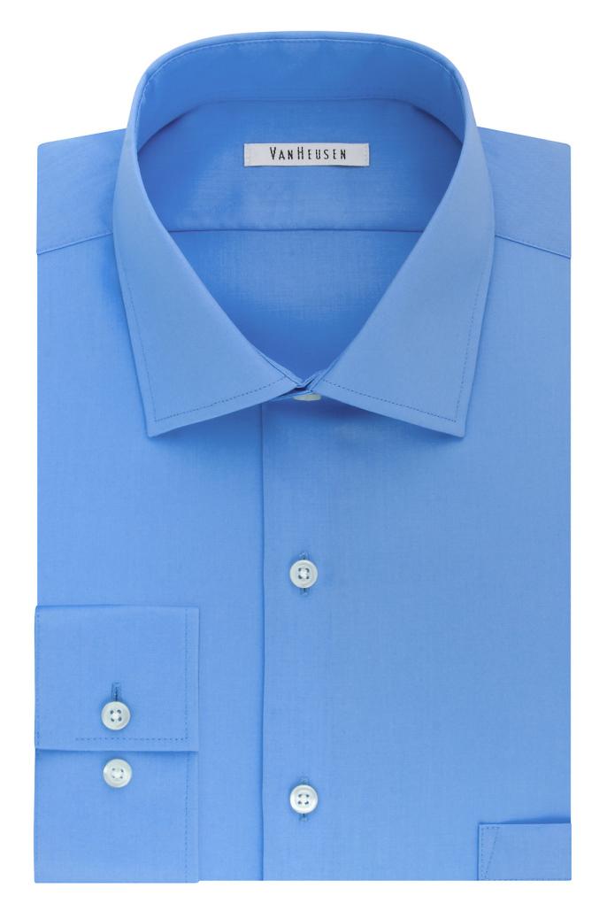  Phillips Van Heusen : Big Flex- Fit L/S Dress Shirt - Blue Frost
