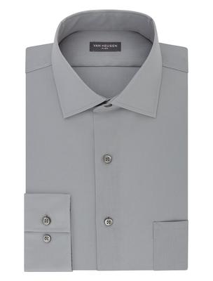 Phillips Van Heusen: Big Flex-fit L/s Dress Shirt - Grey Mist