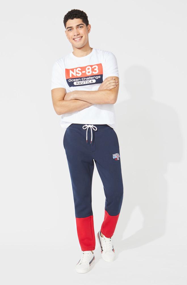  Colorblock Track Pant - Navy