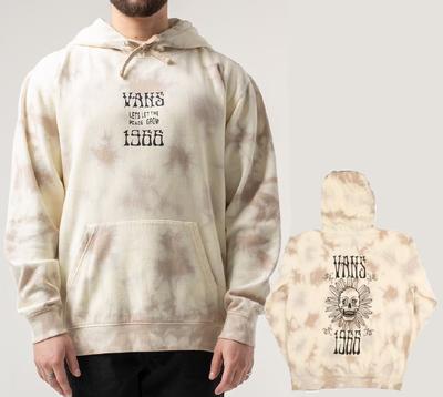 Scattered Tie Dye P/o Hoodie - Oatmeal