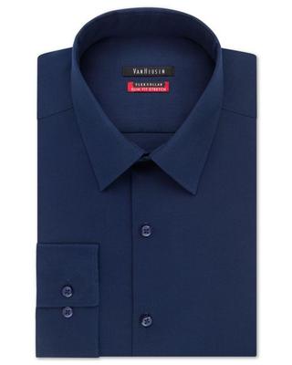 Phillips Van Heusen: Slim Fit Tek-fit L/s Dress Shirt - Night  Blue