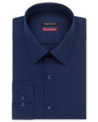 Phillips Van Heusen: Slim Fit Tek-fit L/s Dress Shirt - Night Blue
