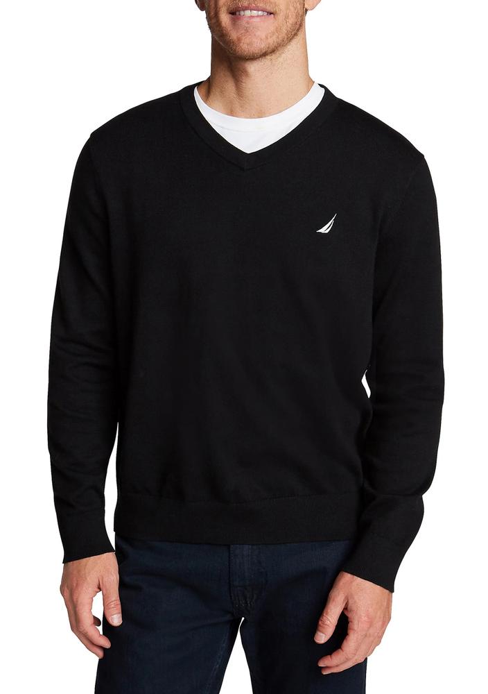  Navtech V- Neck Sweater - True Black