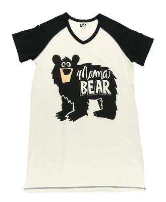 V-neck Nightshirt - Mama Bear