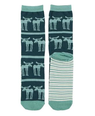 Adult Crew Sock - Funky Moose Blue