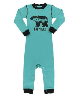 Infant Union Suit - Bear Scene Baby Bear