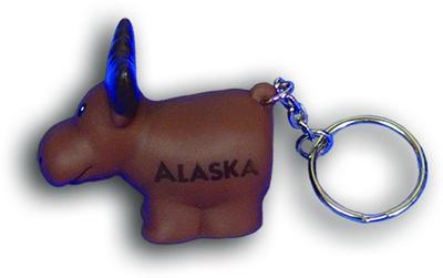 Poopin' Moose Keychain