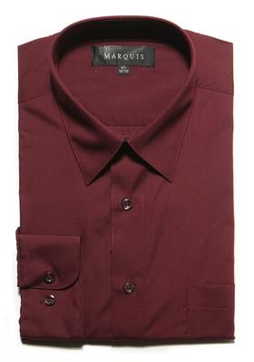 Dress Shirt L/s Reg: Big - Burgundy