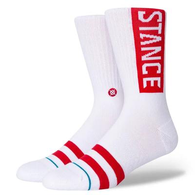 Crew Sock - Og White/red