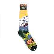 Towel Sock- Summer Mountain Bear