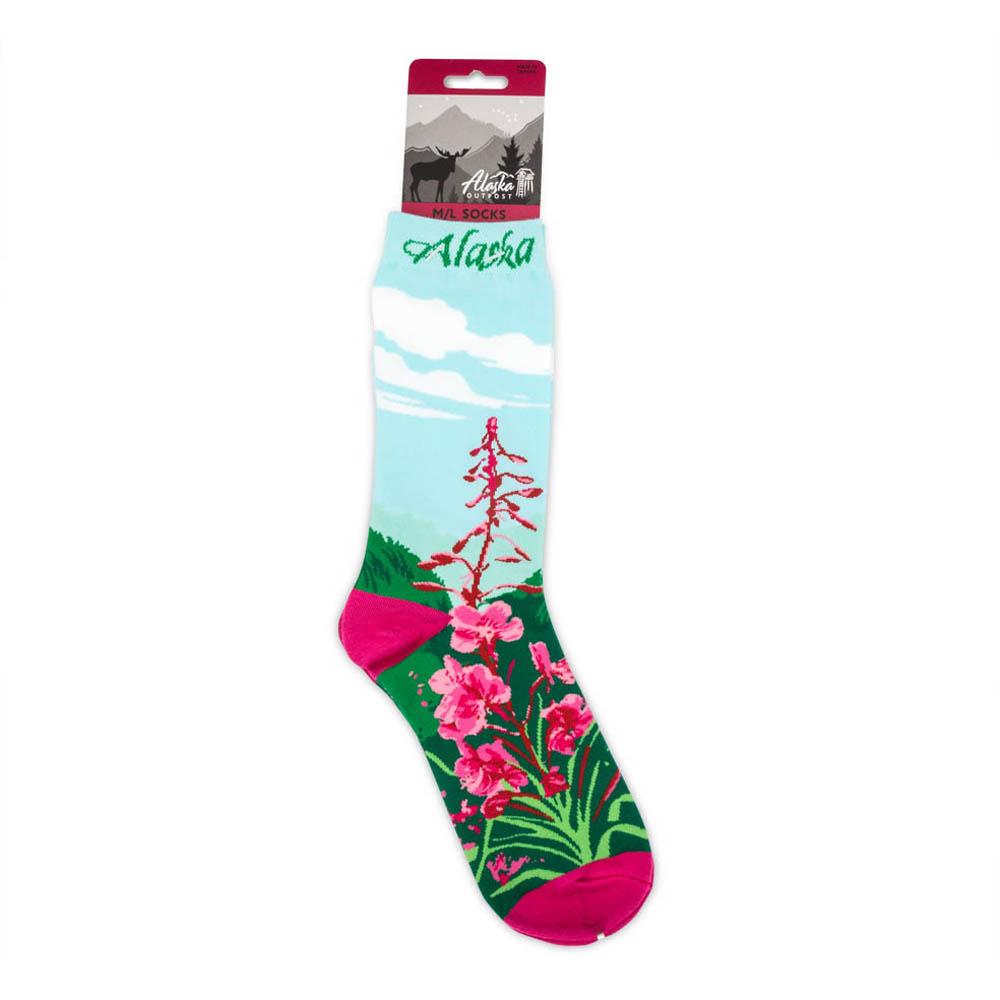  Alaska Fireweed Ladies Sock