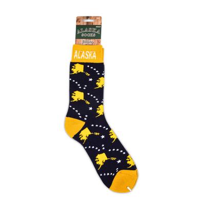 Towel Sock- Sporty Gold & Navy