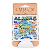 Neoprene Koozie - Alaska Map