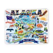 Embossed Magnet - Alaska Map