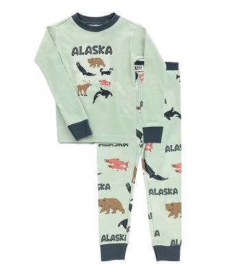 Kid`s L/s Pajama Set - Alaska Wildlife