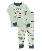 Kid`s L/s Pajama Set - Alaska Wildlife