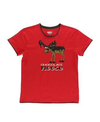 W`s Fitted Pj Tee - Chocolate Moose