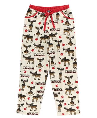 W`s Fitted Pj Pant - Chocolate Moose