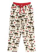W`s Fitted Pj Pant - Chocolate Moose