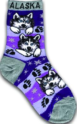 Husky Face Youth Sock - 6-8