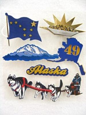 3d Alaska Stickers